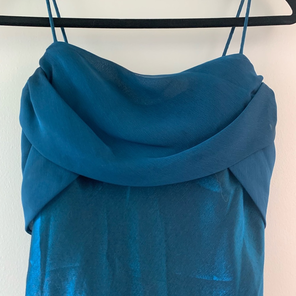 Betsy & Adam long blue formal gown/ Never worn!
